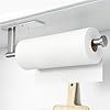Espada Kitchen Roll Holder Under Cabinet, Wall Mounted Paper Towel Holder, Silver