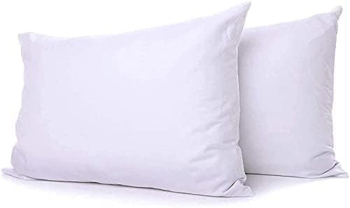 Soft Poly-Cotton Hotel Pillows, 2-Pack – Breathable Premium Comfort