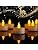 ESPADA 12 Pack Flameless LED Tea Light Candles, Battery Operated Flickering Electric Candles, Realistic Warm Yellow Glow for Weddings, Halloween, Festivals & Home Décor