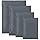 ESPADA 60 Pack Mixed Size Self Seal Mailing Bags, Tamper Resistant Plastic Postal Bags for Shipping, Packaging, Postage & Delivery, Grey, 4 Sizes