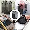 ESPADA Collapsible Mesh Laundry Hamper with Side Pocket, Pop-Up Washing Basket with Handles for Bathroom, Bedroom, Dorm & College - Image 5