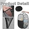 ESPADA Collapsible Mesh Laundry Hamper with Side Pocket, Pop-Up Washing Basket with Handles for Bathroom, Bedroom, Dorm & College - Image 7