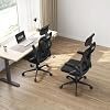 ESPADA Ergonomic High Back Office Chair with Padded Seat & Lumbar Support, Comfortable Computer Desk Chair for Home Office, Study & Work - Image 3