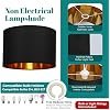 ESPADA Fabric Lampshade with Golden Inner, 8-Inch Black Lamp Shade for Ceiling, Table & Floor Lamps, Home Décor for Living Room, Bedroom, Kitchen & Hallway - Image 3