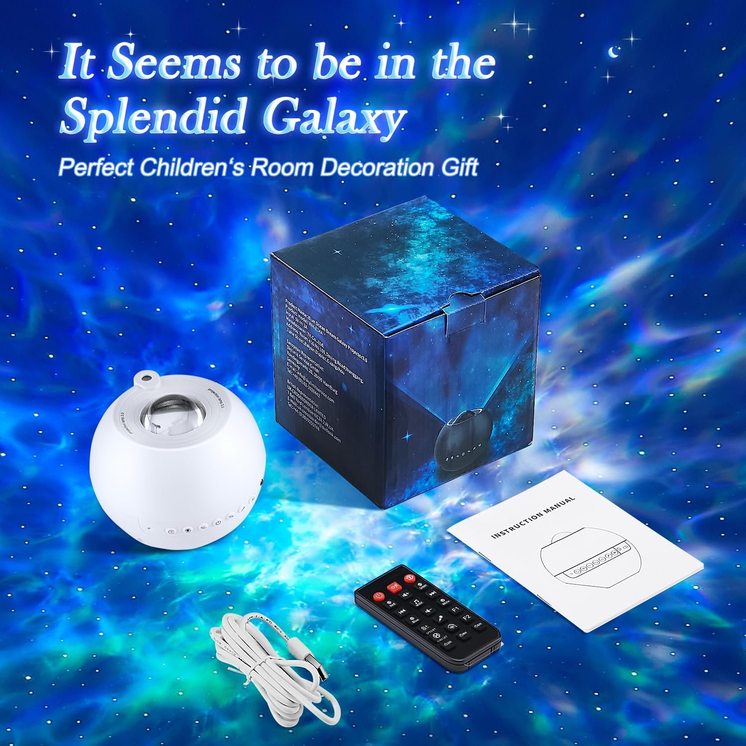 ESPADA Galaxy Projector, 15-Color Starry Sky Projector with White Noise, Ambient Night Light for Girls, Women & Boys, Birthday Gift - Image 7