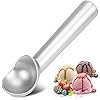 Espada 7-Inch Aluminum Ice Cream Scoop – Nonstick Anti-Freeze Heavy-Duty Scooper Spoon for Gelato, Sorbet & Cookie Dough, Silver