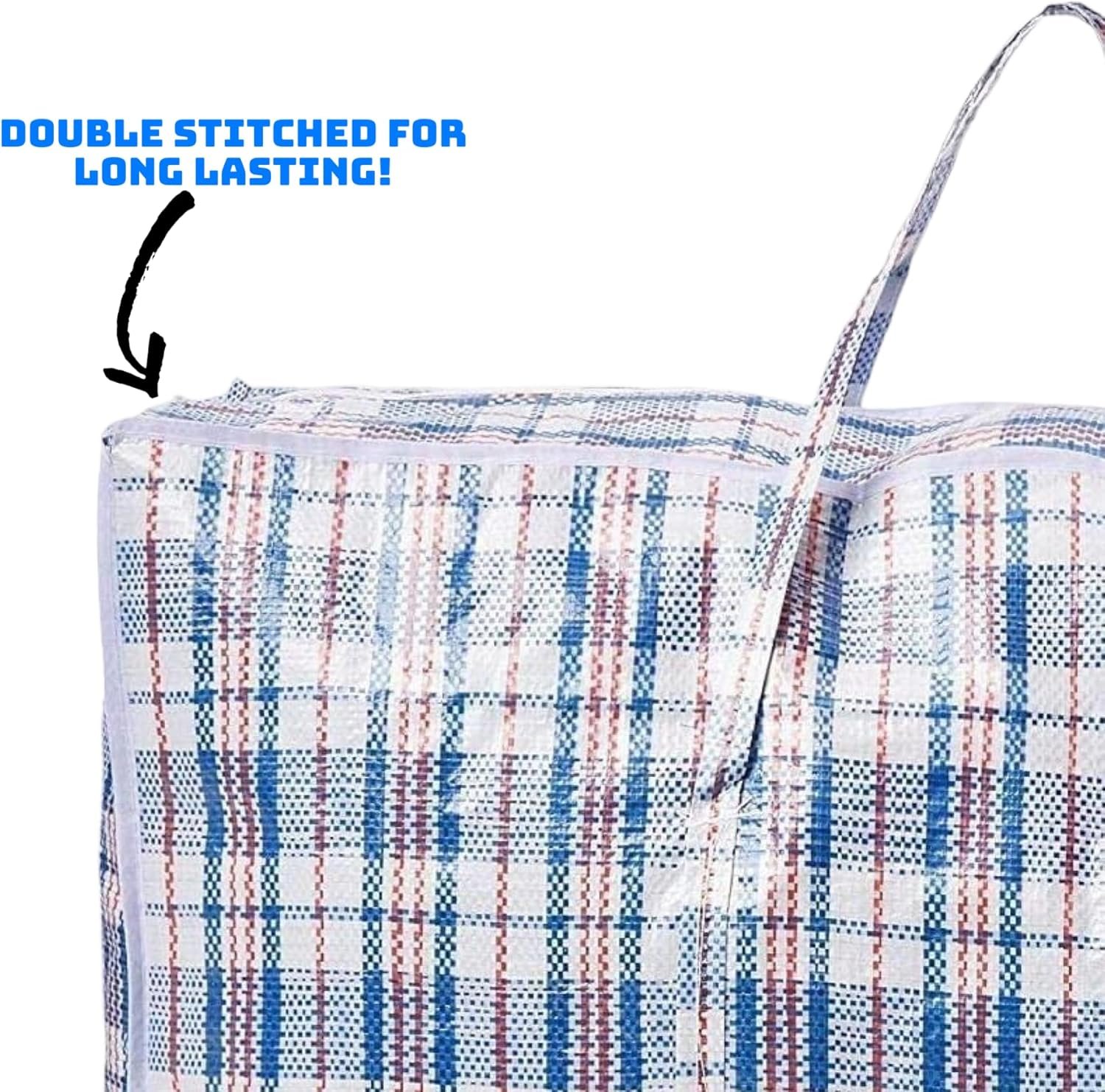 Espada Jumbo Laundry Storage Bags 5 Pack, Extra Large Reusable Zipped Storage Bags, 60 x 60 cm Heavy Duty Clothes Organiser Bags - Image 4