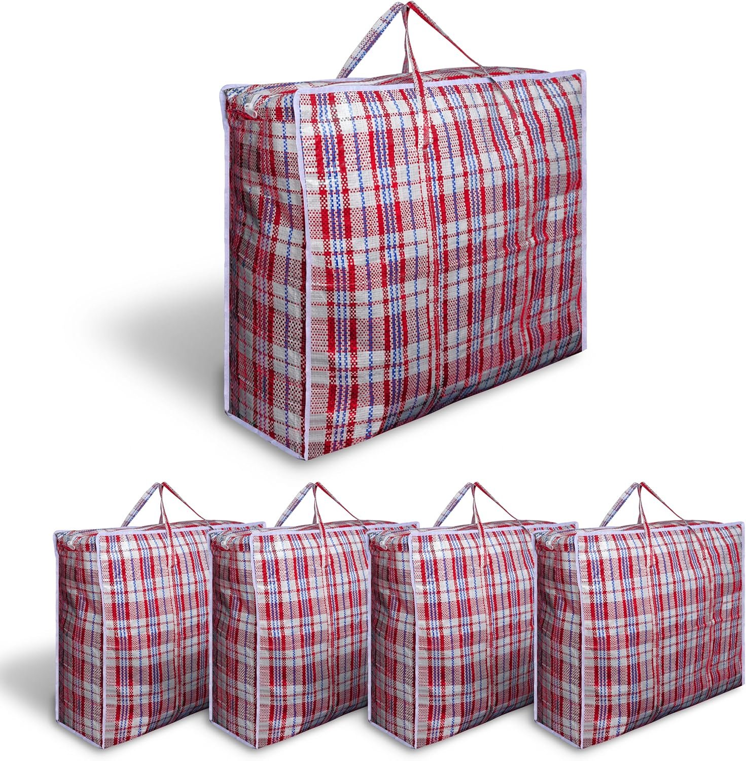 Espada Jumbo Laundry Storage Bags 5 Pack, Extra Large Reusable Zipped Storage Bags, 60 x 60 cm Heavy Duty Clothes Organiser Bags - Image 7